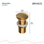 VÁLVULA DE ESCOAMENTO DOURADO