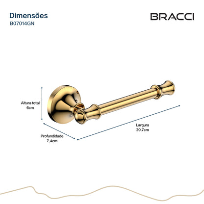 PORTA PAPEL HIGIENICO ST CLAIRE DOURADO