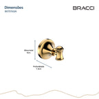 GANCHO SIMPLES ST CLAIRE DOURADO NANOTECNOLOGIA