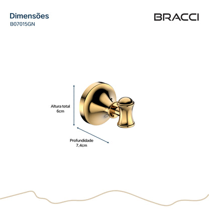 GANCHO SIMPLES ST CLAIRE DOURADO NANOTECNOLOGIA