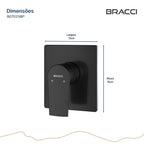 ACABAMENTO MONOCOMANDO DUCHA HIGIÊNICA PRETO FOSCO PVD