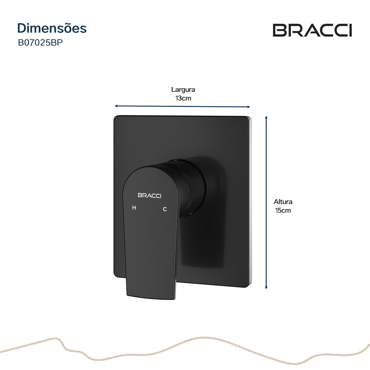 ACABAMENTO MONOCOMANDO DUCHA HIGIÊNICA PRETO FOSCO PVD