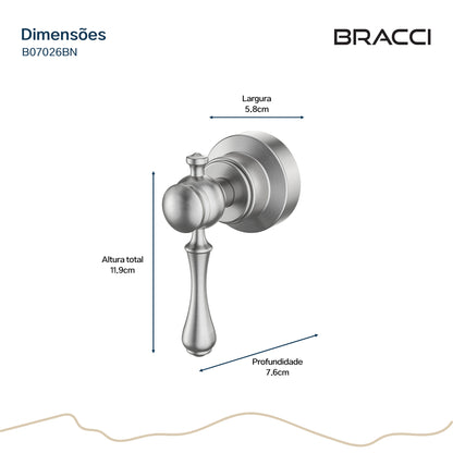 ACABAMENTO DE REGISTRO ST CLAIRE AÇO ESCOVADO