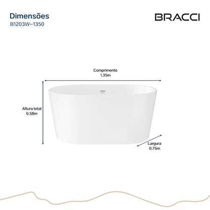 BANHEIRA DE IMERSÃO MAESTRI 1.35M