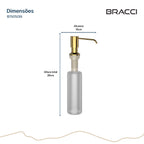 DISPENSER DE DETERGENTE DOURADO