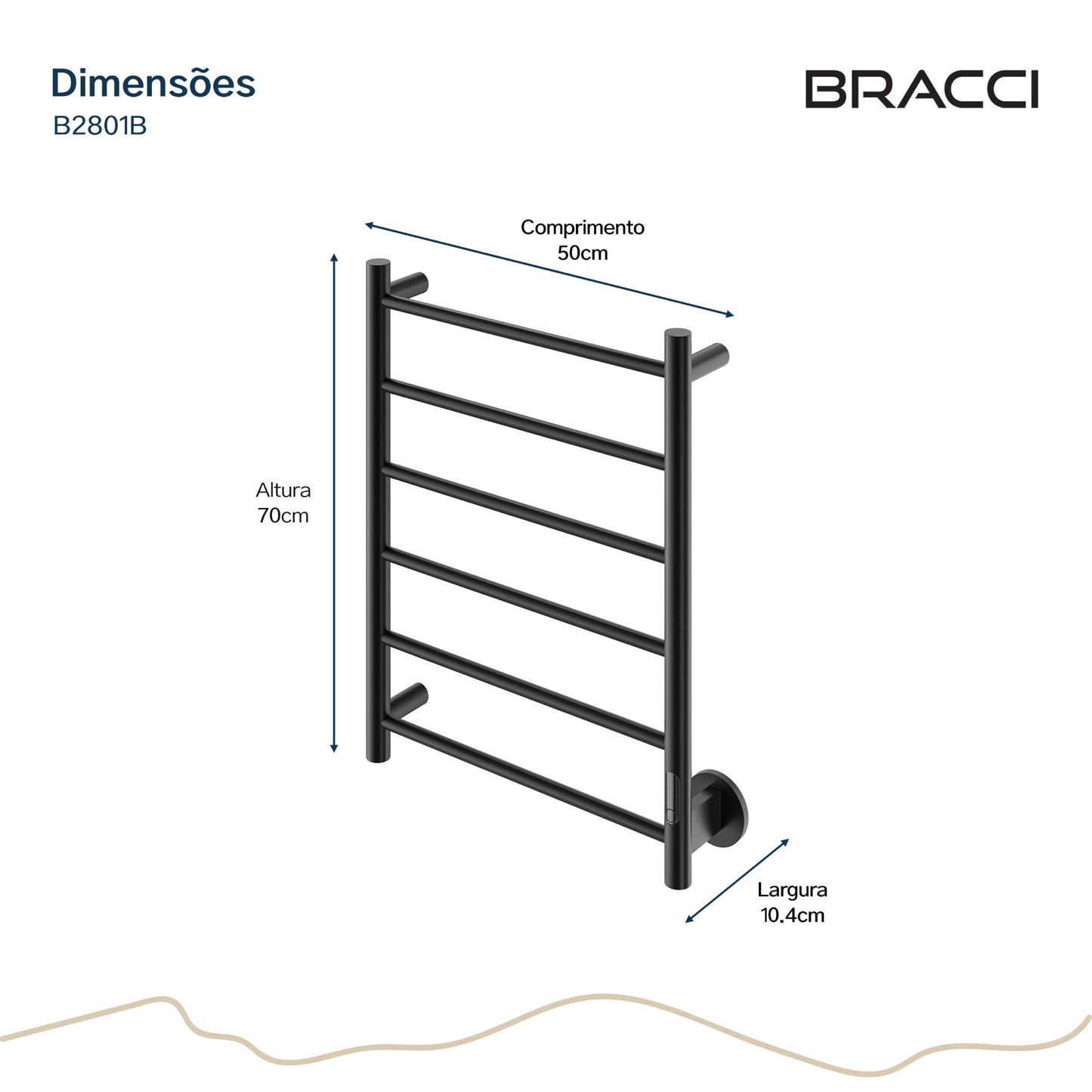 TOALHEIRO TÉRMICO PRETO