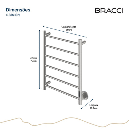 TOALHEIRO TÉRMICO AÇO ESCOVADO