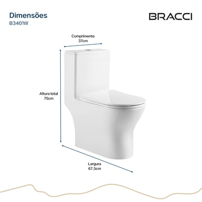 BACIA SANITÁRIA MONOBLOCO SERENA BRANCA