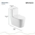 BACIA SANITÁRIA MONOBLOCO RIVA BRANCA