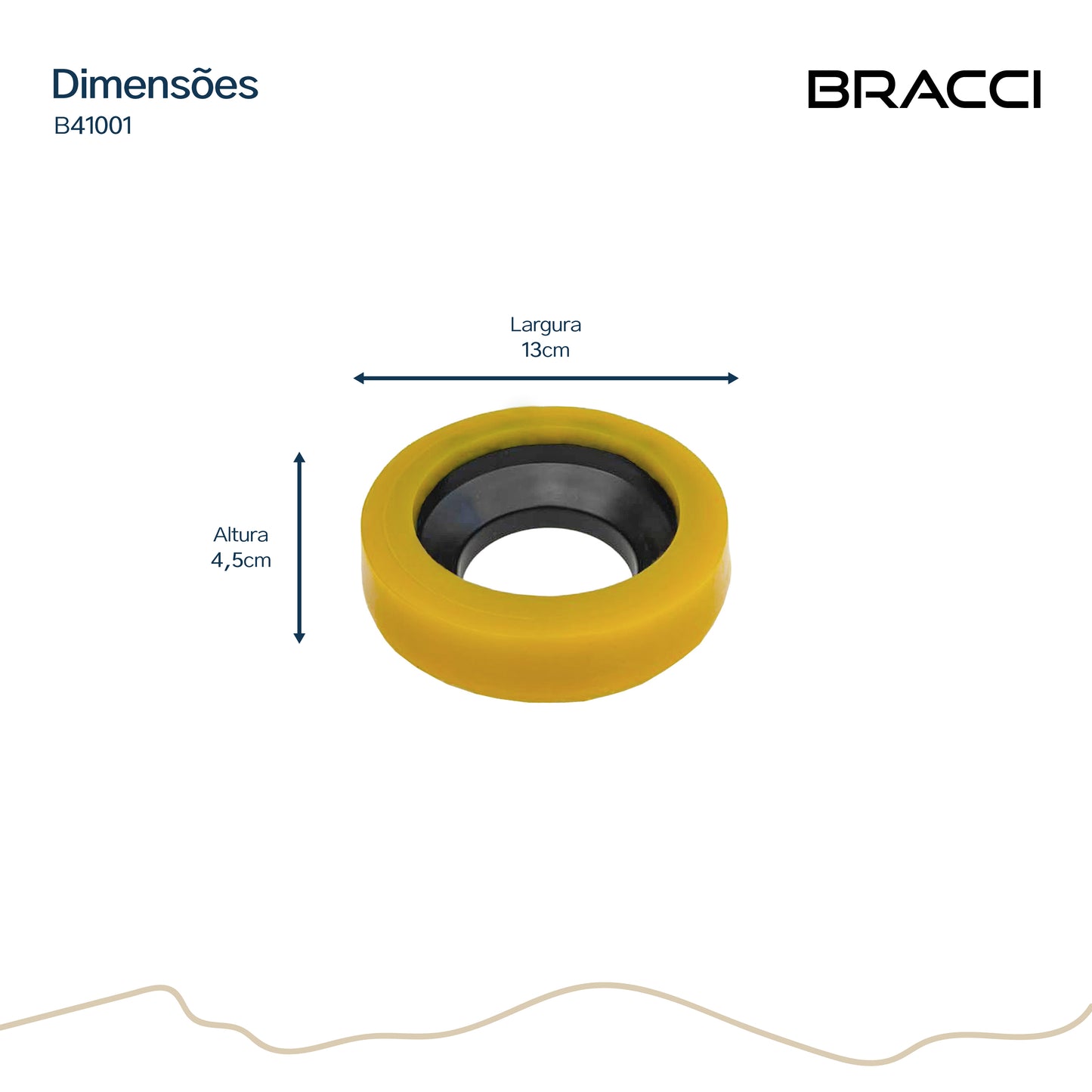 ANEL DE VEDAÇÃO PARA BACIA SANITÁRIA