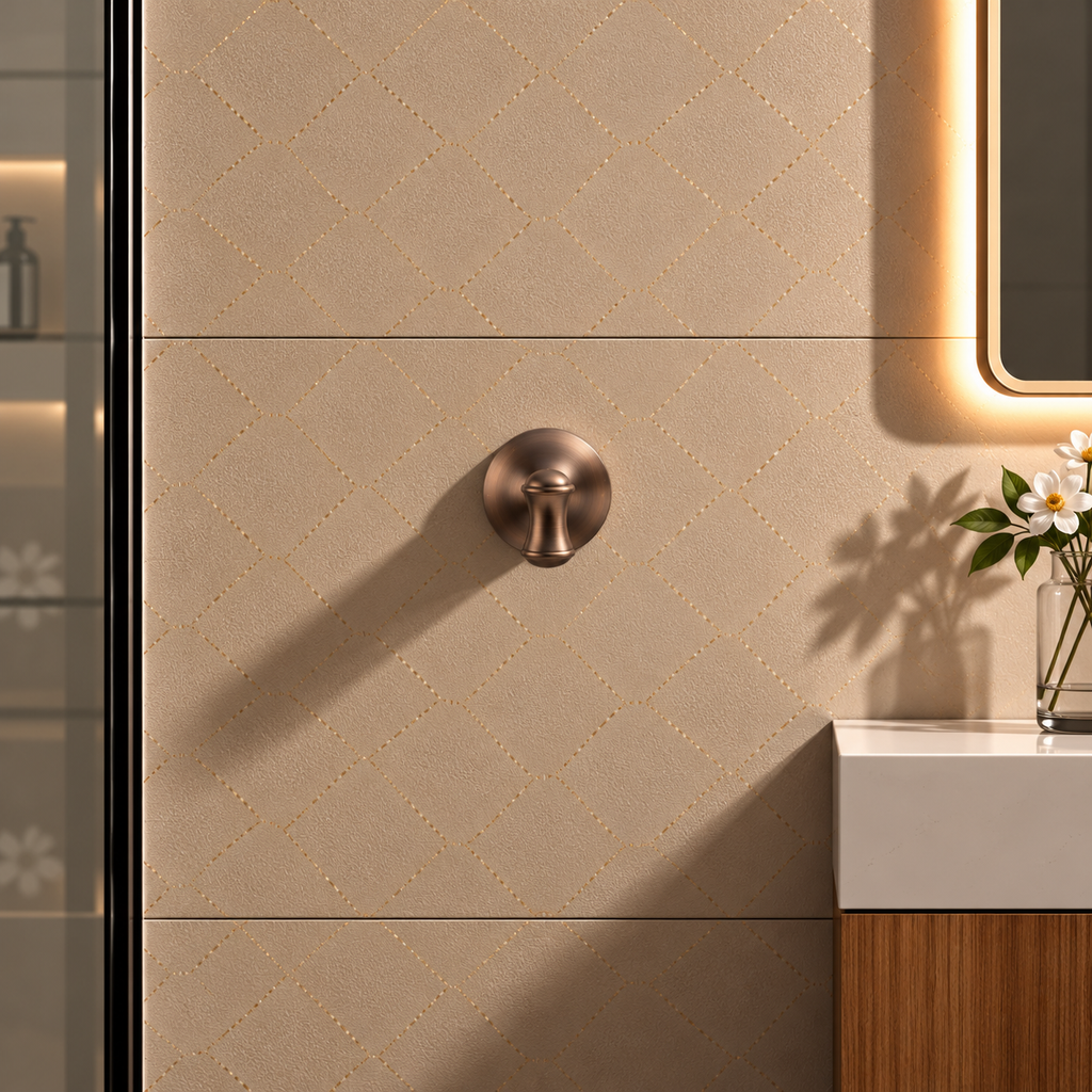 GANCHO SIMPLES ST CLAIRE BRONZE ESCOVADO