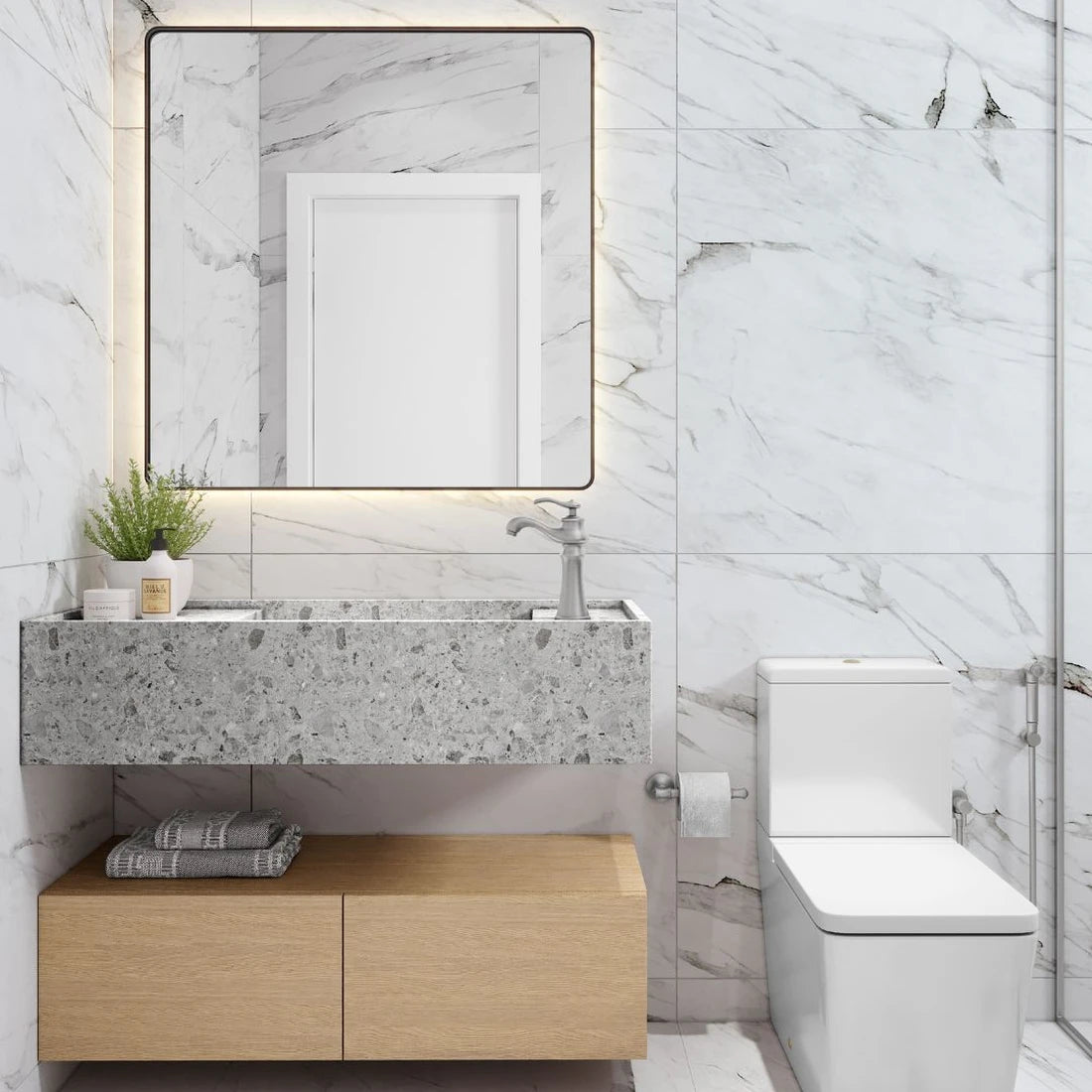 TORNEIRA MONOCOMANDO Q/F ST CLAIRE AÇO ESCOVADO