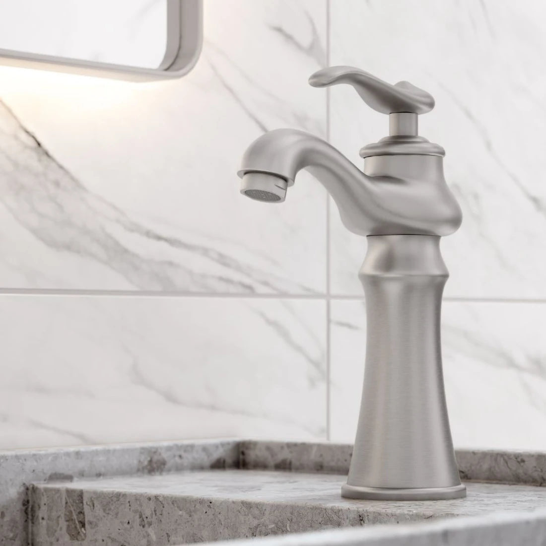 TORNEIRA MONOCOMANDO Q/F ST CLAIRE AÇO ESCOVADO