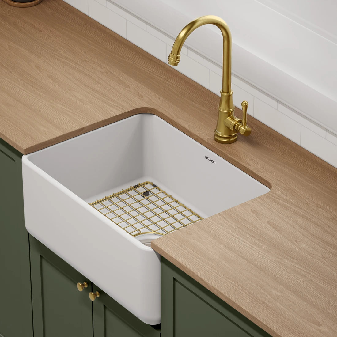 TORNEIRA MONOCOMANDO Q/F ST CLAIRE DOURADO ESCOVADO