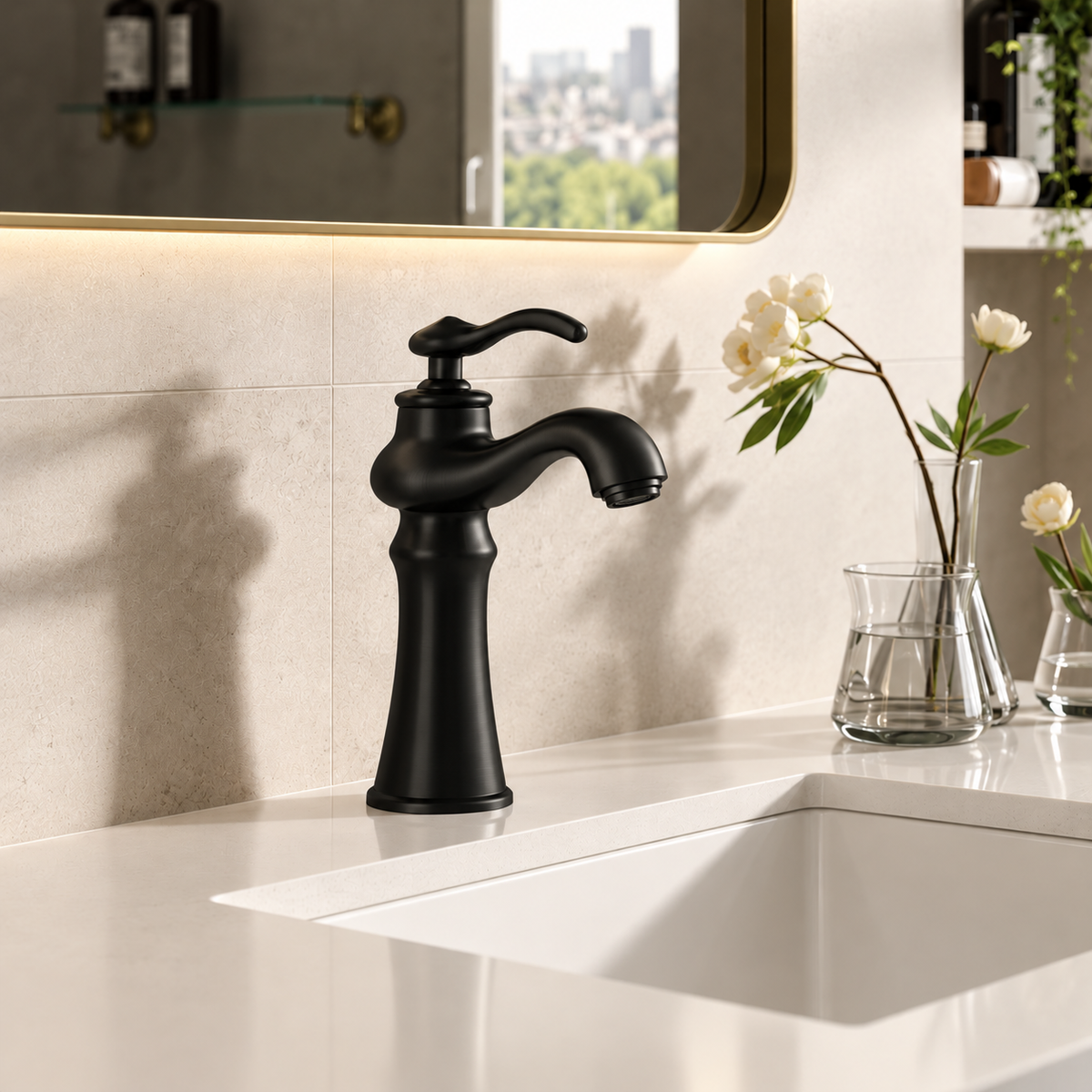 MISTURADOR MONOCOMANDO PRETO FOSCO ST CLAIRE PVD