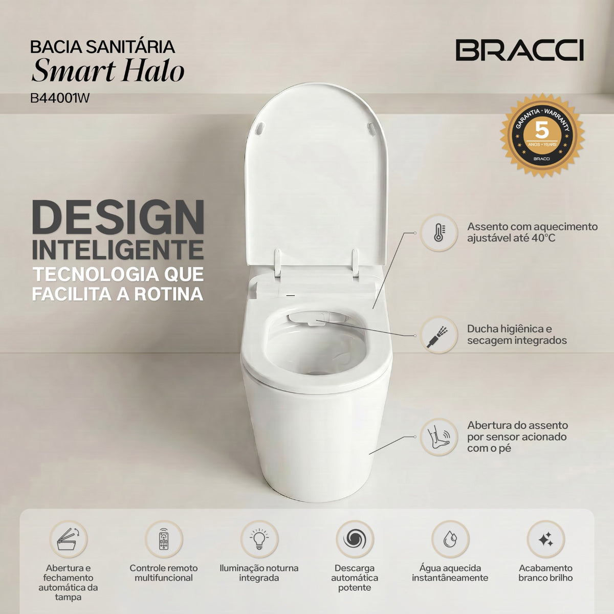 BACIA SANITÁRIA SMART HALO