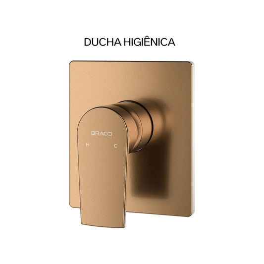 Acabamento Monocomando de Ducha Higiênica Rose Escovado