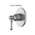 ACABAMENTO MONOCOMANDO DUCHA HIGIÊNICA CLÁSSICO AÇO ESCOVADO